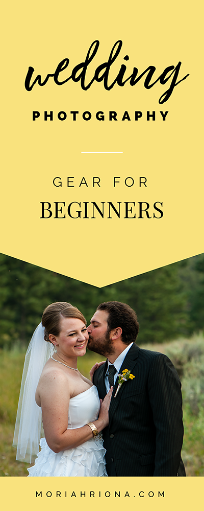 What gear do you need to shoot a wedding? Click here to find out! Photography equipment and gear essentials for wedding photographers, including camera, lenses, lighting for OCF, and other supplies. #weddingphotographytips #phototips #photographer #photobiz