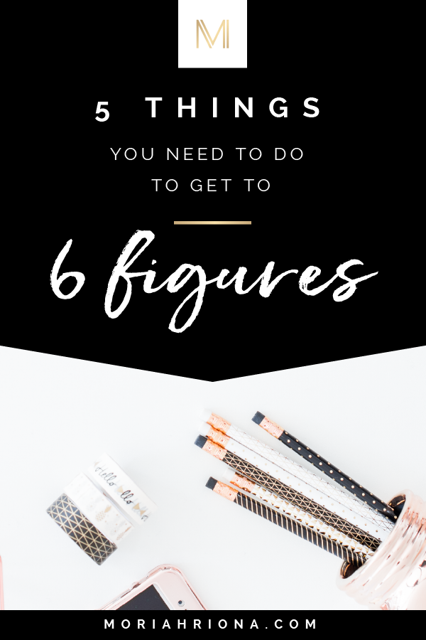 Five Steps to Six Figures | Ready to make a 6 figure income in your creative business? Click through to learn how to scale your business and start earning more money! #sixfigures #entrepreneur #smallbusiness