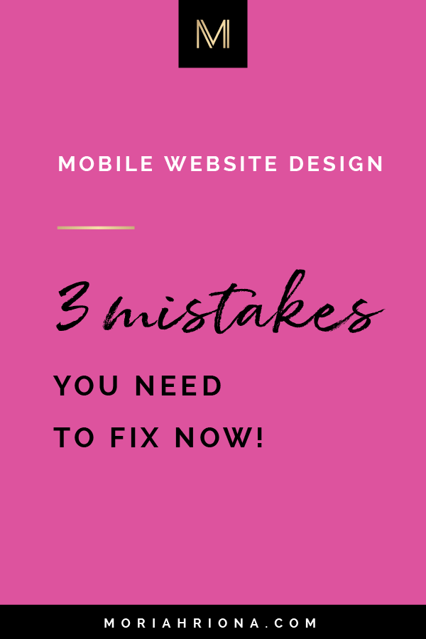 Mobile Websites: 3 Reasons Why Your Mobile Site Is Costing You Clients | Ready for mobile website design that converts? Click through to learn how to fix your mobile site layout, responsive design vs. adaptive website design, mobile design inspiration, and more! #webdevelopment #websitedesign #mobilewebsites