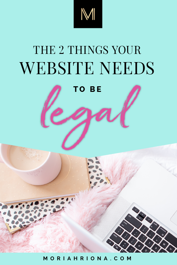 Why Your Website Needs Terms & Conditions (And A Privacy Policy) | Wondering if your website is legal and GDPR compliant? This post is for you! Click through for a checklist to compliance for bloggers and online entrepreneurs. #gdpr #website #blogging #onlinebusiness