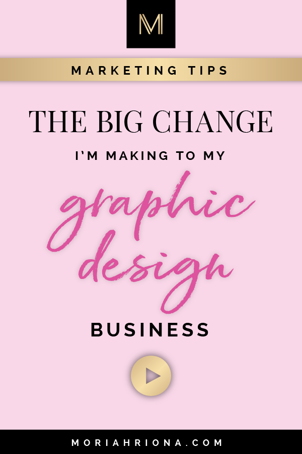 As your business grows and your brand evolves, so does your audience! In this video I'm sharing the changes I'm making to my graphic design business and branding studio for my content marketing. #marketing #design #business