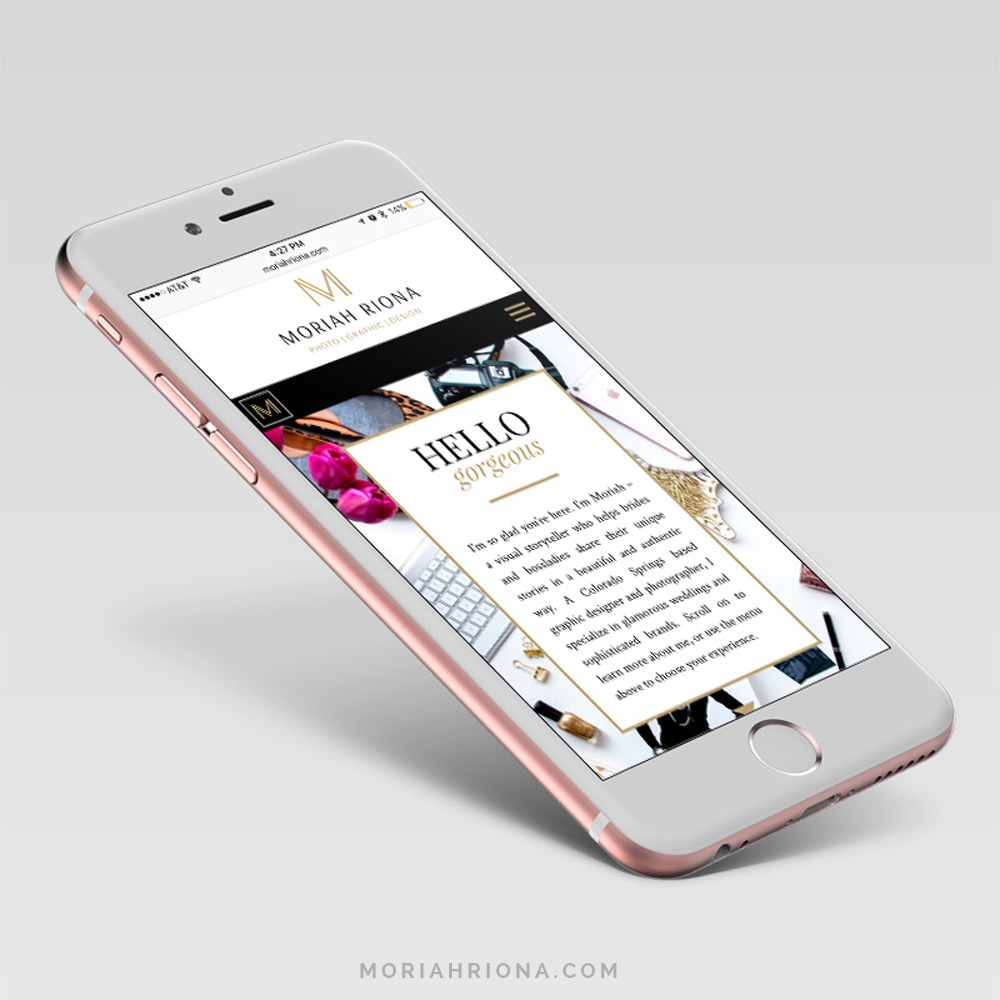 New Website Launch | Mobile Website Created with Showit5 | www.moriahriona.com