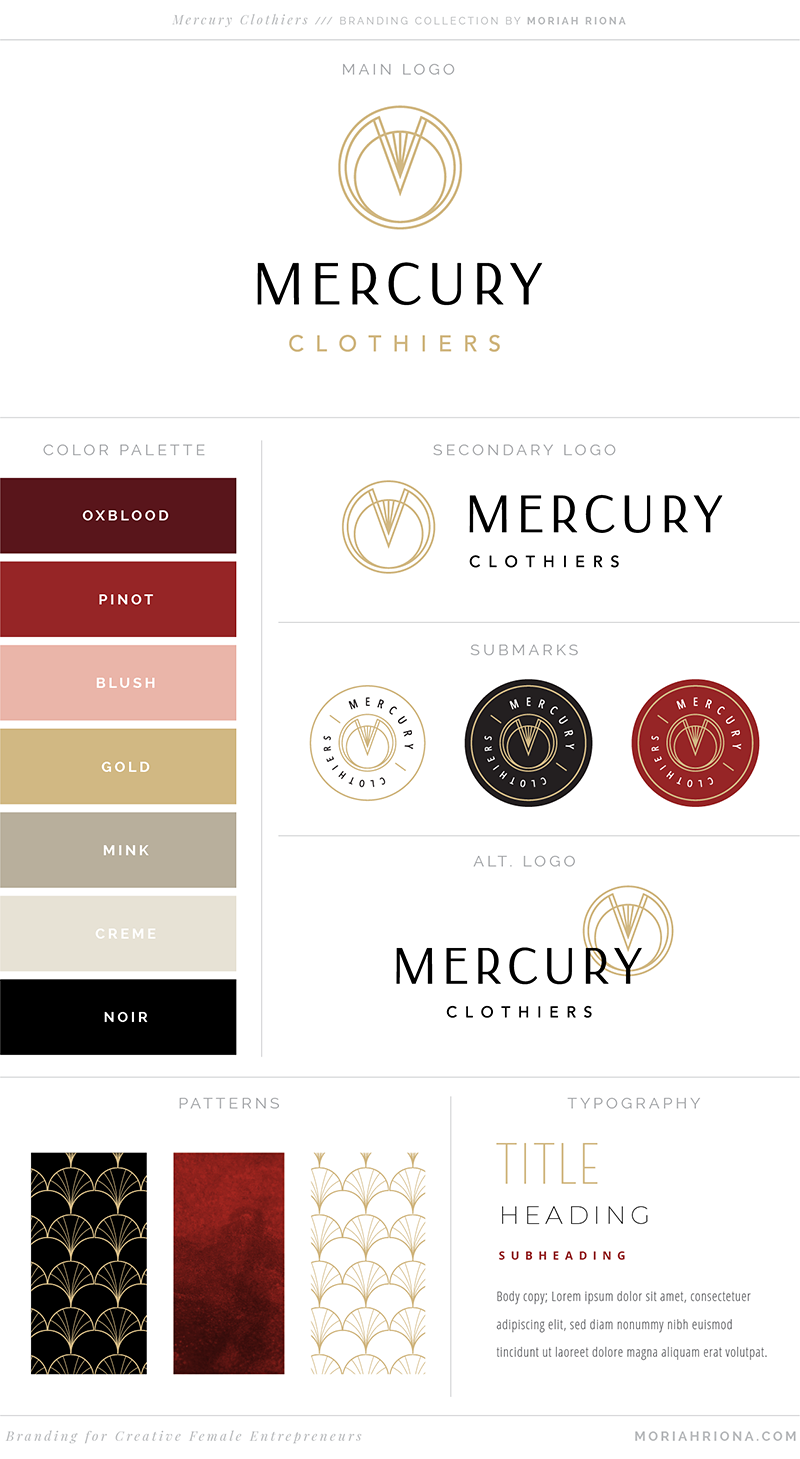 Branding for a fashion designer — check out the all new logo, branding and custom Showit website for Mercury Clothiers, a vintage inspired fashion like of work wear for career women. Graphic design and brand styling for fashion designers, creative female entrepreneurs, makers and women who lead! #branding #marketing #webdesign #fashion #fashiondesigner #business #smallbiz