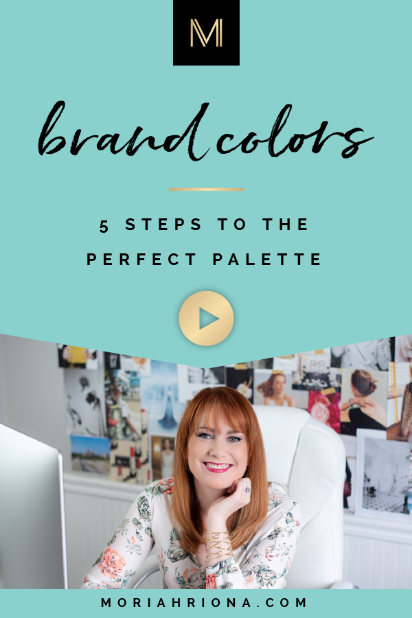 Brand Colors: 5 Steps To The Perfect Palette | Wondering how to pick the perfect color palette for you branding? Click through for the step-by-step process I use with my own graphic design clients! #branding #colors #brandcolors #marketing