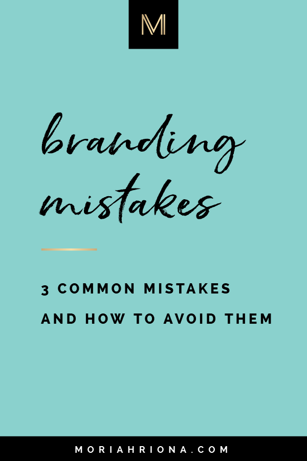 Brand Identity: The 3 Biggest Mistakes Small Businesses Make With Visual Branding | Avoid these newbie brand mistakes that could be costing you money and clients in your small business! #smallbusiness #branding #marketing #entrepreneur