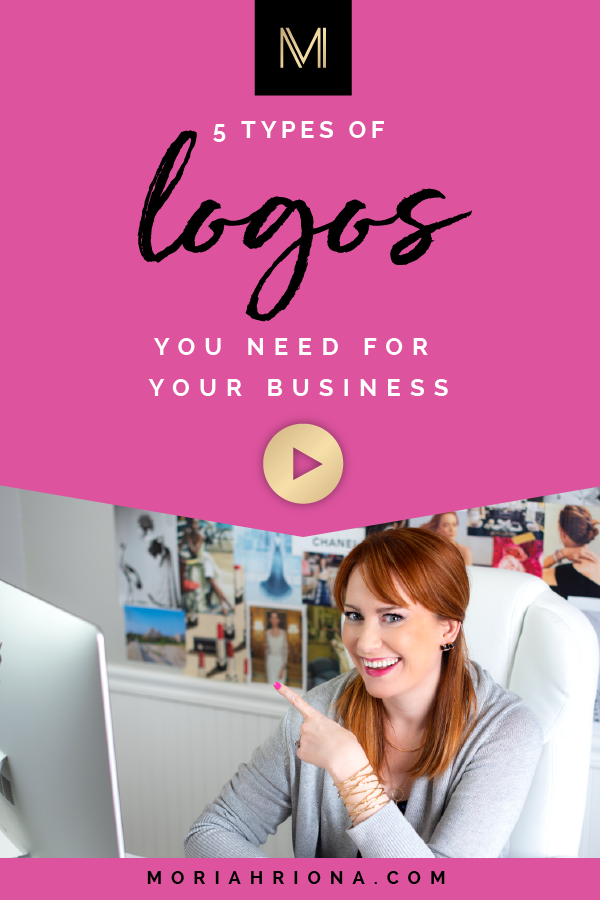 Logo Design Ideas: 5 Types of Logos You Need for Your Business | Did you know you need more than one logo? Click through to learn about the different logotypes you need for your creative business! #smallbiz #logodesign #branding #marketing