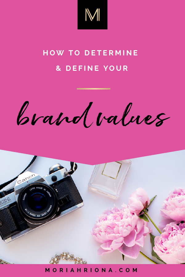 Brand Values: How To Determine & Define Yours | Ready to build an unforgettable brand? This post is for you! Click through for a step-by-step guide to finding your brand's core values, inspiration, examples, and more! #branding #marketing #smallbusiness