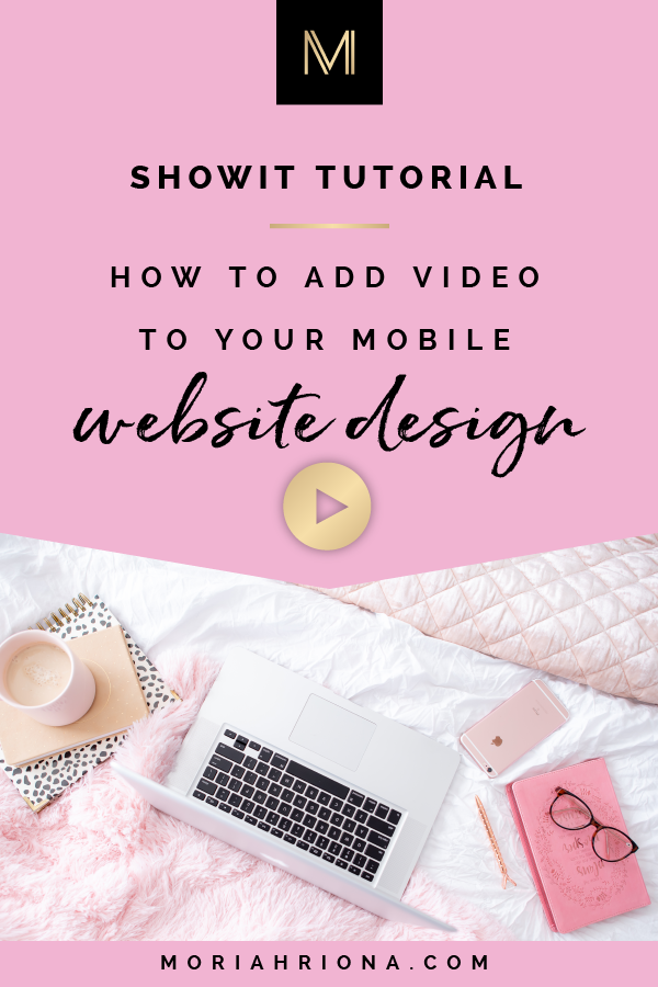 Showit Website Design: How To Include Background Videos On Your Mobile Site | Bummed that you can't add videos to your mobile Showit 5 site? Well, guess what—you can! Click through to learn my favorite Showit tip and secret trick for adding video to your photography website! #design #photographers #templates #websitedesign