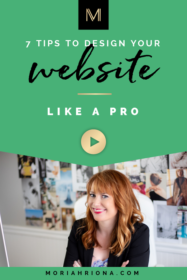 Website Design Ideas: 7 Tips to Design Your Website Like a Pro | Want a professional looking site? Of course you do! Click through to discover my top 7 website design tips—from a professional graphic designer! Marketing and web development tips for your small biz. #website #webdesign #smallbusiness