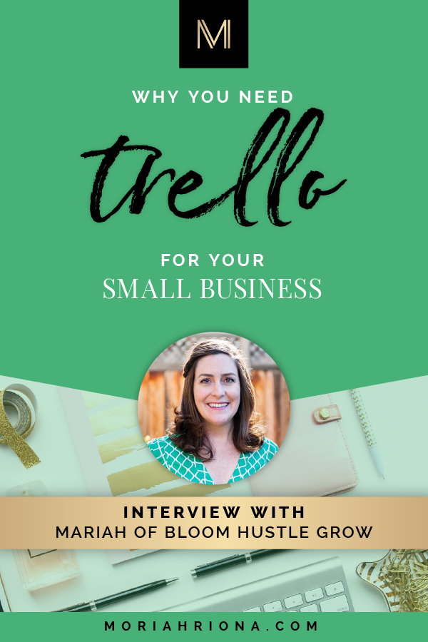 Trello Project Management: Interview with Mariah of Bloom Hustle Grow | Wondering how to get organized and stay on top of important tasks in your business? This video is for you! Hit play to learn some of the best Trello tips, hacks and inspiration from Trello expert, Mariah! #trello #projectmanagement #business #organization