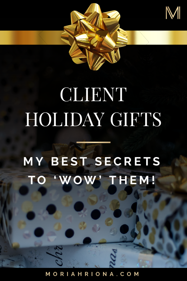 Wondering how to choose the best client holiday gift? This video is for you! Hit 'play' for client holiday gift ideas for solopreneurs—including last minute gifts, cheap gift ideas, and luxury gifts to really surprise them this Christmas! #branding #christmas #clientgifts #giftideas