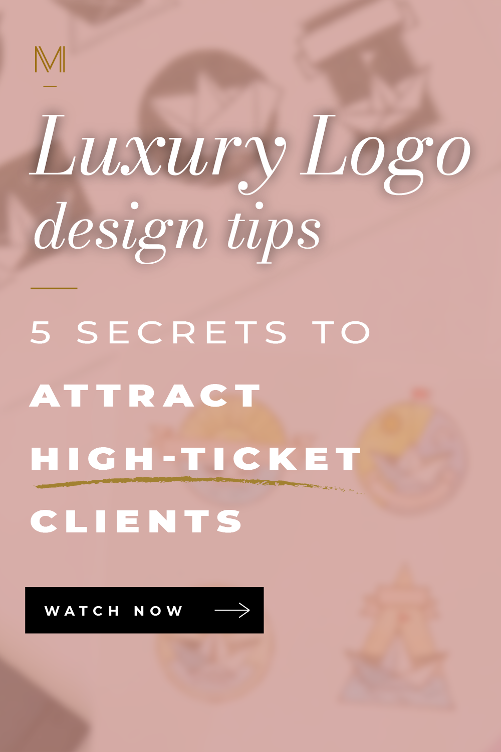 Want to learn how to design a logo that’s high-end and conveys luxury? This blog post is for you! Discover how to attract high-paying clients with my top 5 luxury logo design tips, including why you shouldn’t DIY your luxury brand logo. #luxurybrand #branding #logodesign #logodesigninspiration