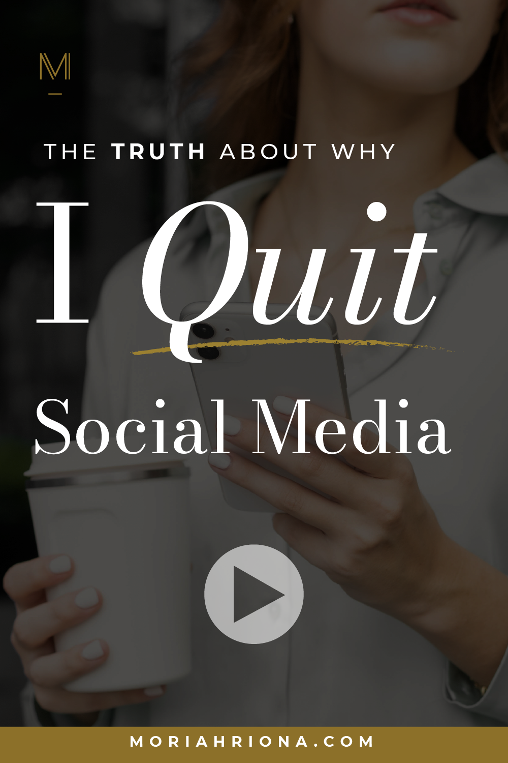 Wishing you could quit social media, stop mindlessly scrolling, and start being productive again? You can! I’m sharing why I quit social media—and how this one simple change brought MAJOR success to my business. #socialmedia #socialmediamarketing #lifecoachingbusiness