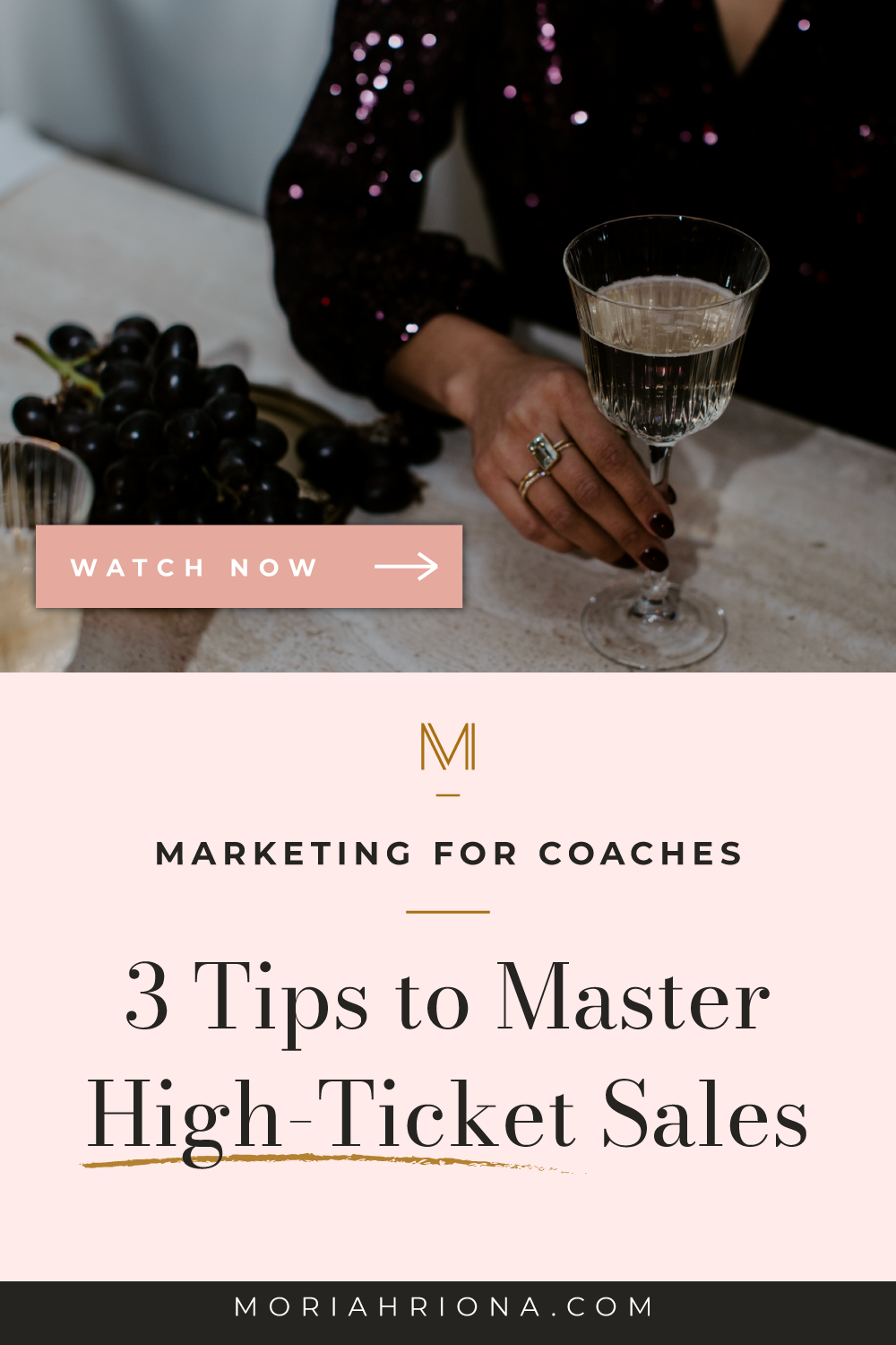Want to learn how to book high-paying clients who value your work as a coach? Then this blog post is for you! I’m sharing three strategies to master the art of high ticket sales. Marketing for coaches does NOT have to be complicated! #luxurybrand #lifecoach #lifecoaching #femaleentrepreneur